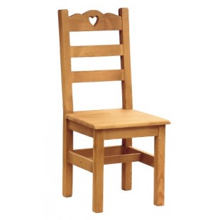 Фотография стула деревянного CANCOEUR (с сердечком)